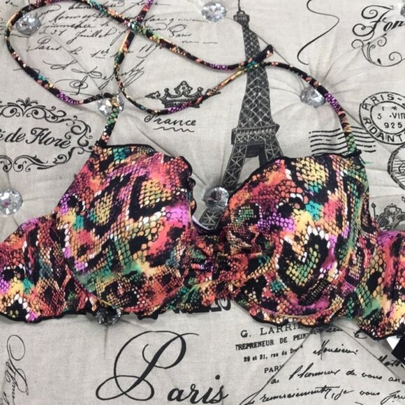 Sundazed PYTHON MULTI Reptilia Print Swim Top - Picture 4 of 8